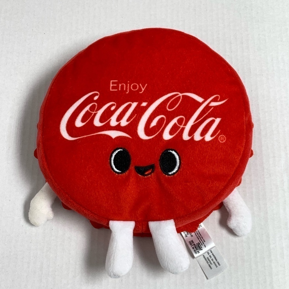Funko Plushies Coca-Cola Bottle Cap Stuffed Plush 8” Coke Collectible Foodies